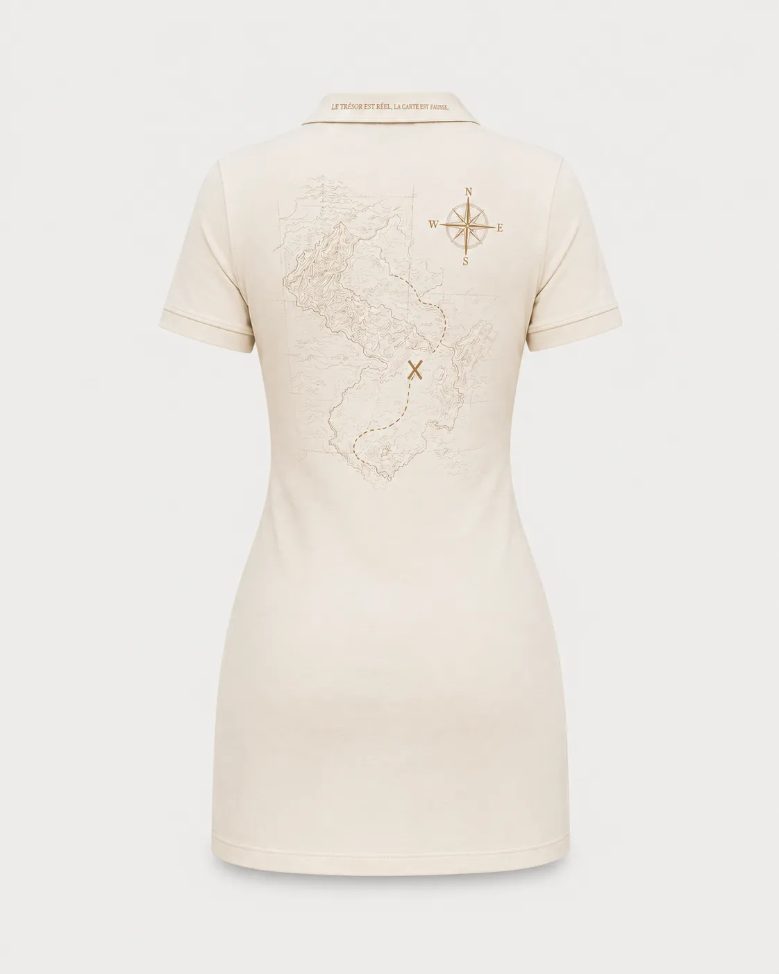 Robe femme blanche, vue de dos