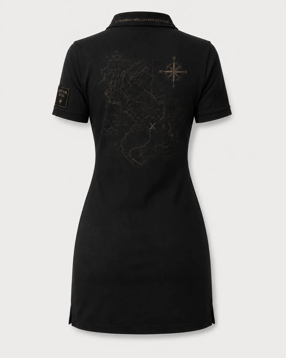 Robe femme noire, vue de dos
